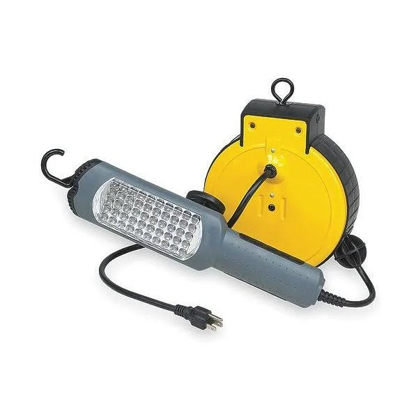 Lumapro 2YKR1 Cord Reel W/lamp, led, 25Ft, 16Awg, 120Vac