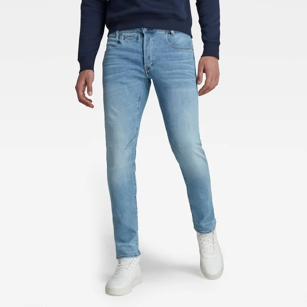 G-Star Raw D-Staq Light Indigo Aged Slim Leg Jean