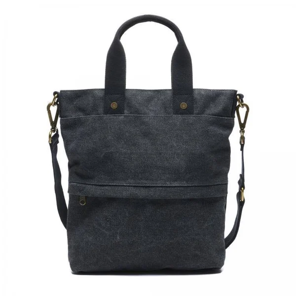 FEED Canvas Go-To Crossbody Bag, Distressed Black