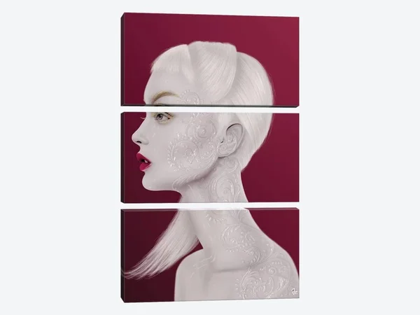 Giulio Rossi Canvas Art Prints - Pearl ( People > portraits > Female portraits art)