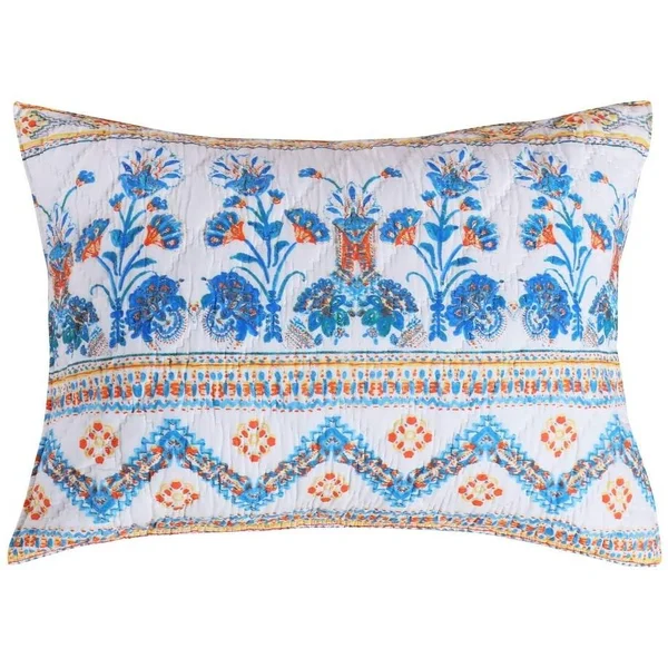 Barefoot Bungalow Aleena Ivory Pillow Sham Set (Set of 2 Shams) King - Beige, 20 x 26 in