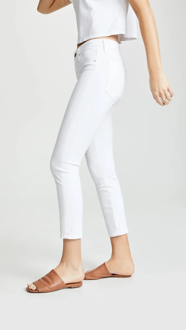 Ag The Prima Crop Jeans White 30
