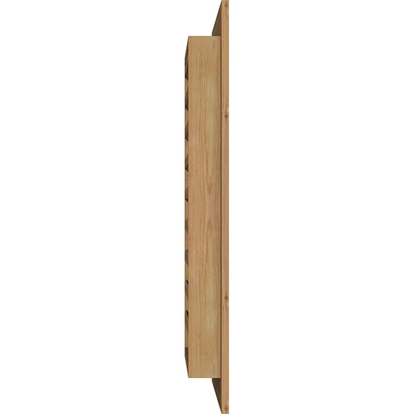 Ekena Millwork GVWVE24X3001SFUWR 24x22W x 30x22H Vertical Gable Vent (29x22W x 35x22H Frame Size): Unfinished - Functional, Smoot