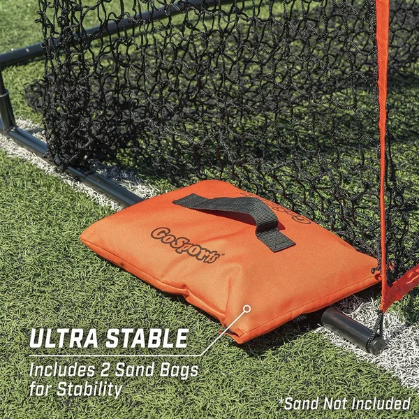 Gosports Football 7& x 4& Kicking Net - Sideline Practice for Punting or Place Kicks - Ultra-Portable Design