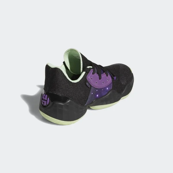 Adidas Harden Vol. 4 Shoes Core Black 3.5 Kids - Basketball Shoes