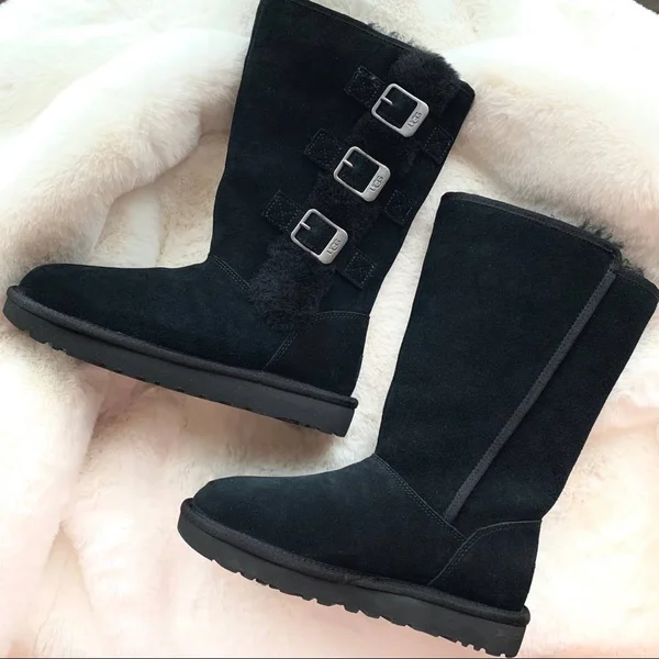 Ugg Shoes, Ugg Black Klea Boots Size 5, Color: Black/Silver, Size: 5, Mkbrodie&s Closet
