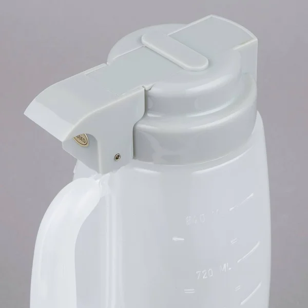Tablecraft PP32G Gray Top Option 32 oz. Dispenser Jar