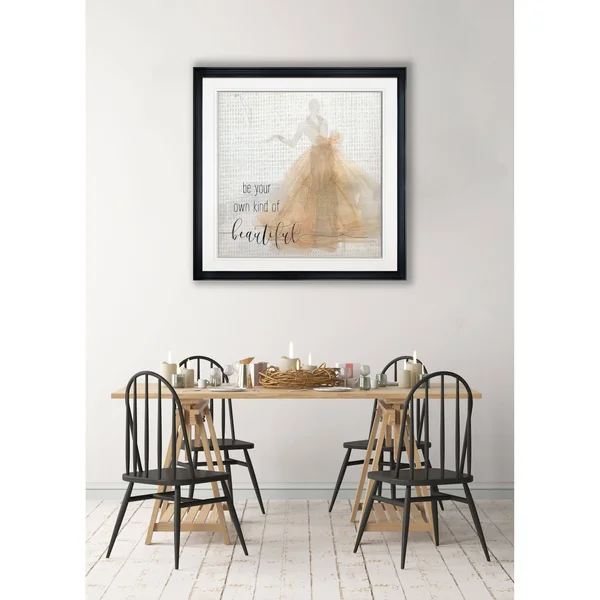 Be Beautiful -Framed Giclee Print - 22X22