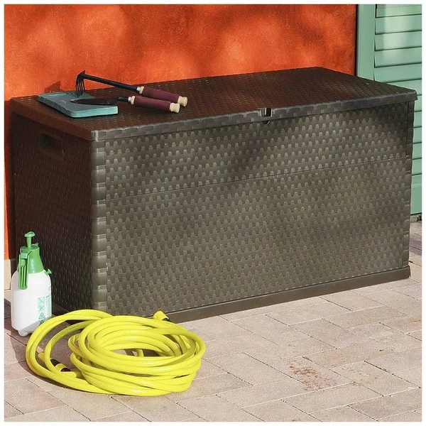 vidaXL Garden Storage Box Brown 47.2x22x22x22x24.8x22