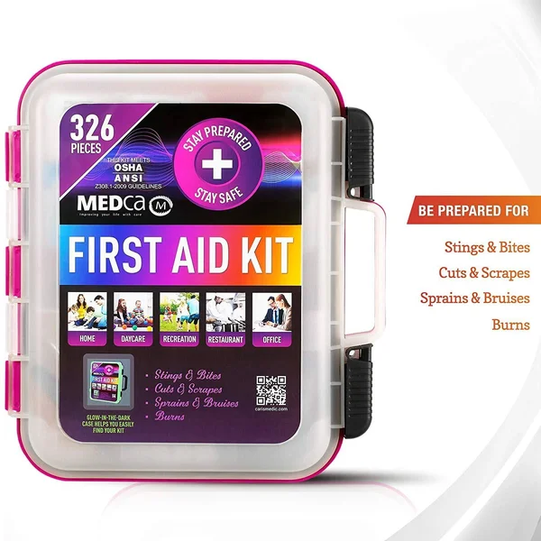 First Aid Kit - Emergency First Aid Kit and Medical Kit Exceeds ANSI Z308.1-2009