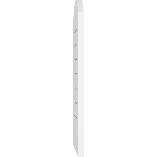 Ekena Millwork GVPAR16X2401SF 16x22W x 24x22H Arch Top Surface Mount PVC Gable Vent: Functional - w/ 3-1/2x22W x 1x22P Standard F