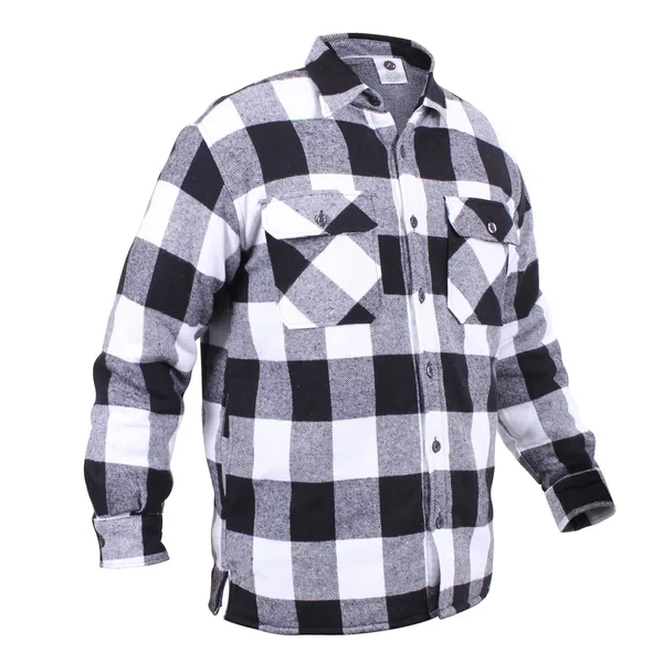 Rothco Extra Heavyweight Buffalo Plaid Sherpa Lined Flannel Shirts - Red