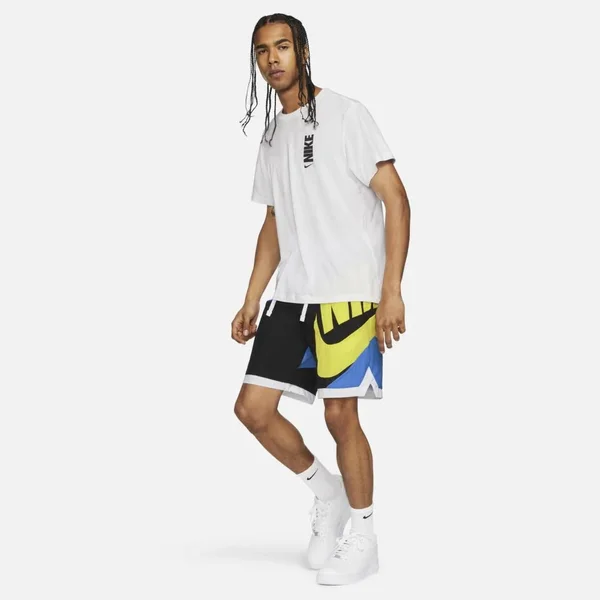 Nike Men's Dri-Fit Throwback Futura Basketball Shorts, XXL, Blue