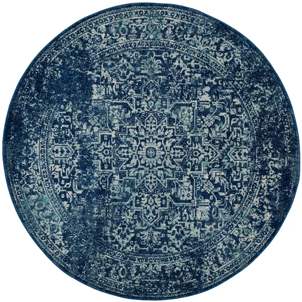 Evoke Rug - Silver/Ivory - 6&7x22x6&7x22 Square - Safavieh