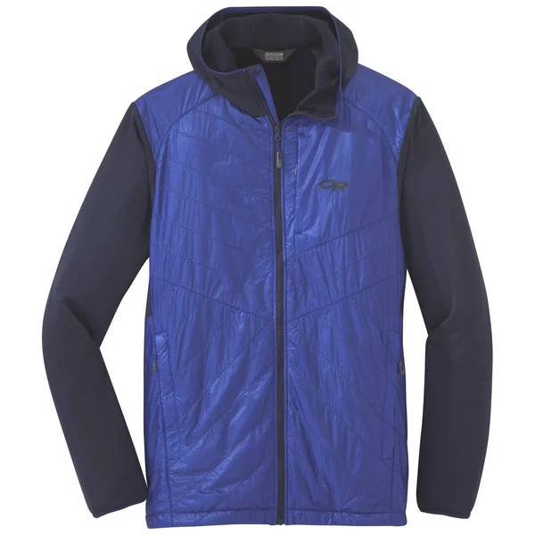 Outdoor Research Men's Vigor Hybrid Hooded Jacket XL, Ink/Sapphire