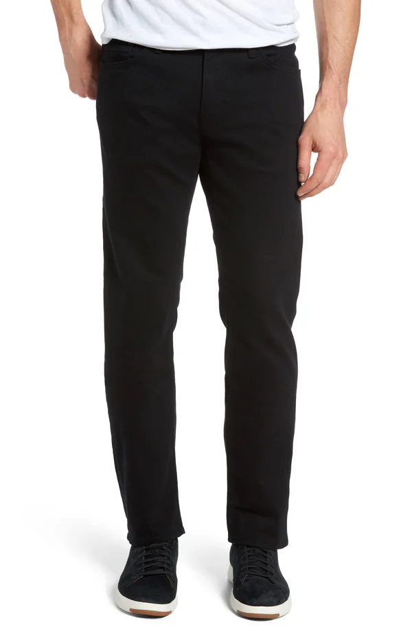 Mavi Men's Zach Straight Leg in Black Williamsburg - Men's Jeans