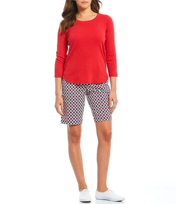 Tommy Bahama Ashby Rib 3/4 Sleeve Xs, Island Navy
