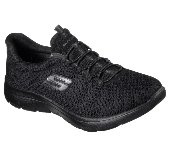 Skechers Sport Women's Summits Sneaker, Black/Turquoise