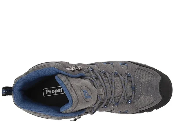 Propet Men's Ridge Walker Hiking Boot, Grey/Blue