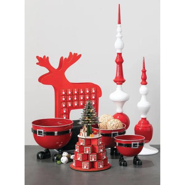 Sullivans Tree Advent Calendar 15x22H Red