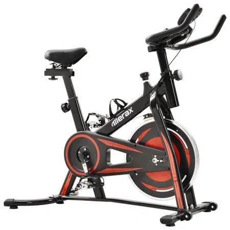 Merax Indoor Cycling Bike Exercise Bike with Multi-functional Digital LCD Monitor
