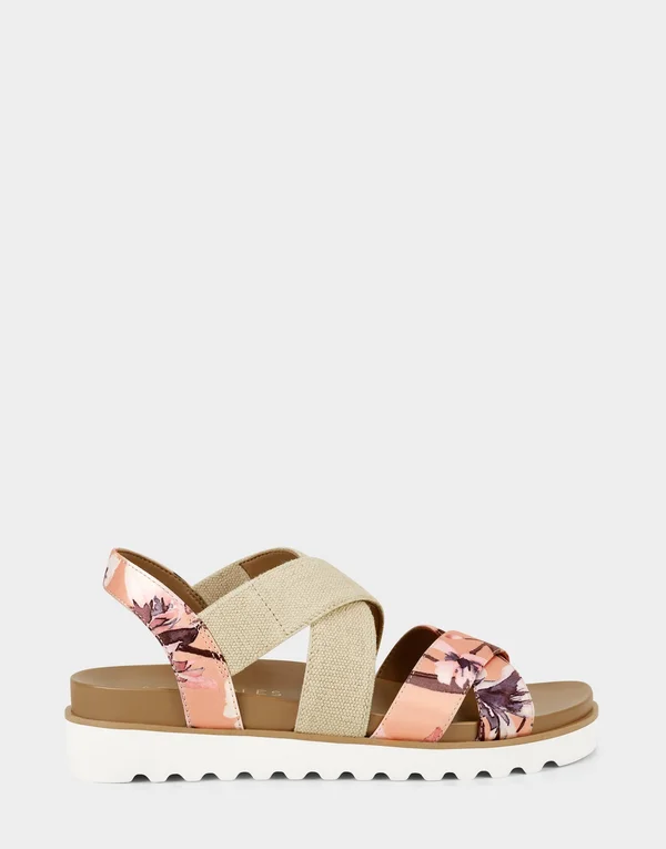 Aerosoles Kings Park Platform Sandal - Pink Floral