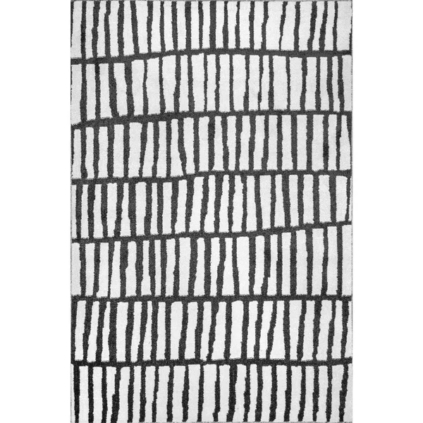 nuLOOM Quinn Jaggy Striped Area Rug, Size: 9& x 12&