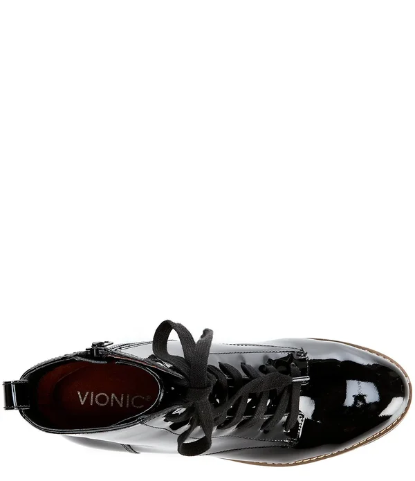 Vionic Lace-Up Boot-Lani, Size 7 Medium, Olive