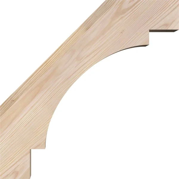Ekena Millwork 3 1/2x22W x 18x22D x 18x22H Merced Smooth Brace, Douglas Fir
