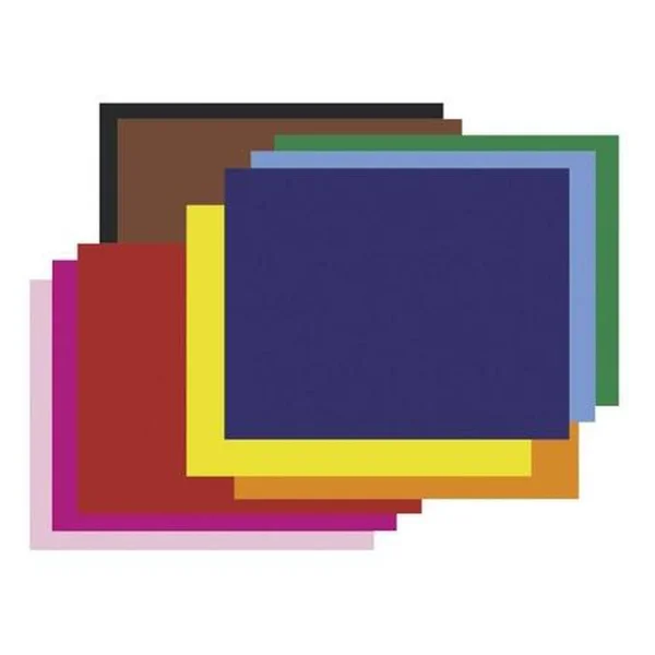 Pacon Four-Ply Railroad Board, 22 x 28, Assorted, 100/Carton