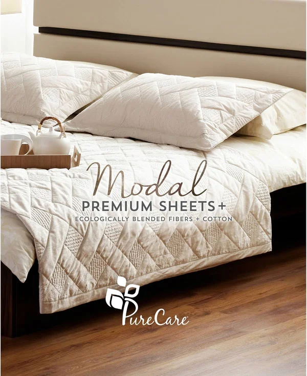 PureCare California King Elements Premium Modal Sheet Set, Ivory