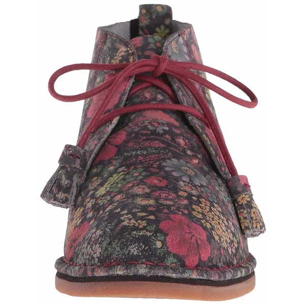 Hush Puppies Women's Cyra Catelyn Black Floral Multi Suede