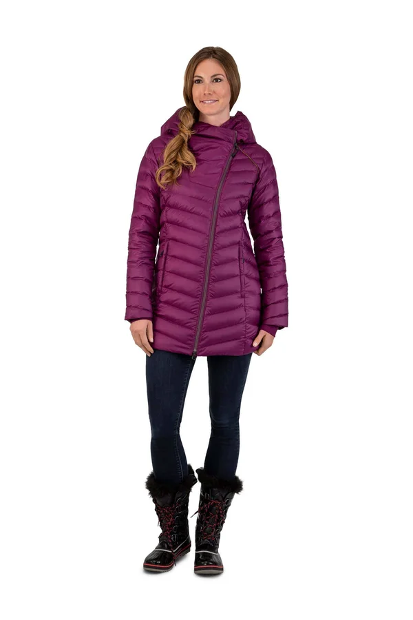 Spyder Women's Timeless Long Down Jacket - Xs - Abyss