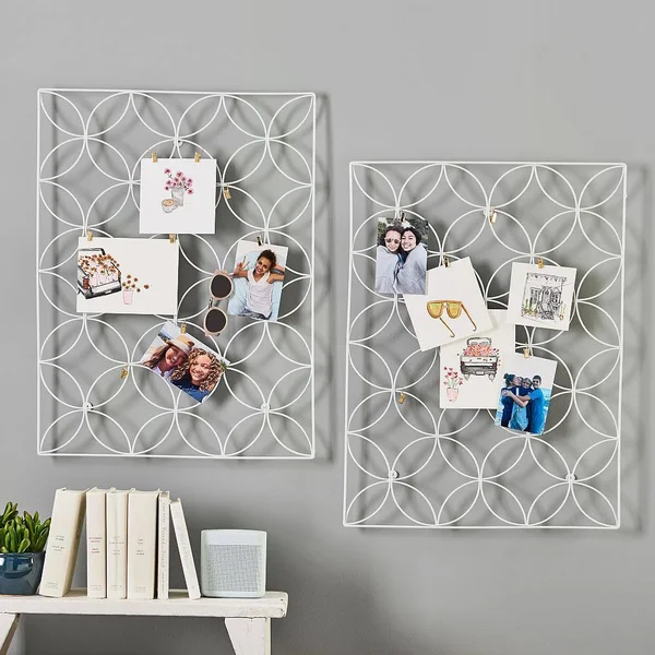Floral Wire Photo Grid, White - Storage & Decor - Picture Frames + Photo Displays - Pottery Barn Teen