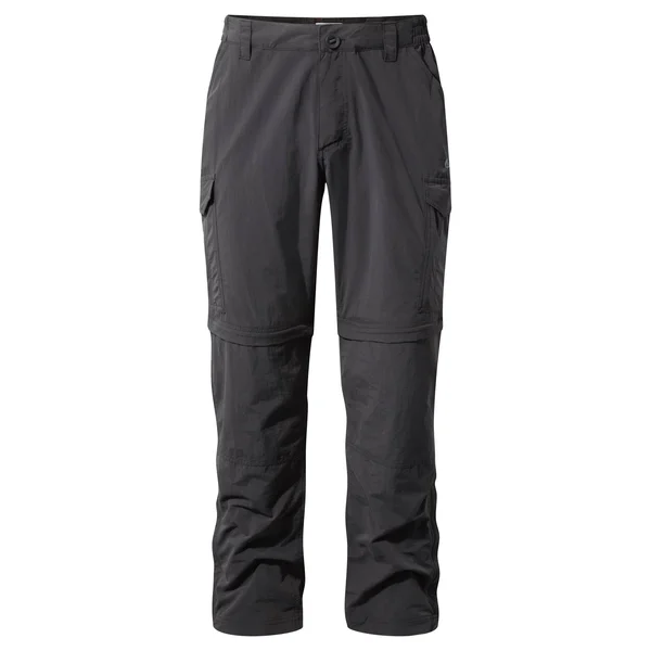 Craghoppers Mens NosiLife Convertible II Pants - 33R, Black Pepper