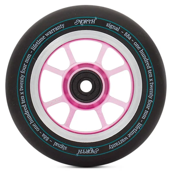 North Scooters Signal Wheels – 110 x 24mm - 110mm - Black-Rose Gold