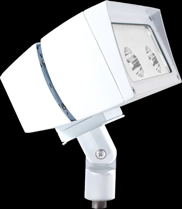 RAB FFLED39B55W - Future Flood 39W LED Cool Arm On-Off 5x5 White