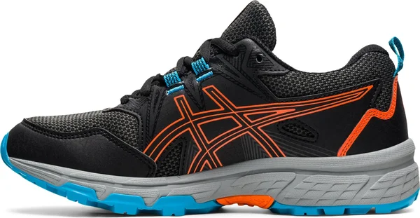Asics Gel Venture 8 GS Junior Trail Running Shoes - Black-3.5