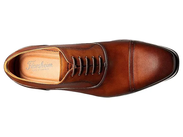 Florsheim Sorrento Cap Toe Oxford 8.5 Men's Cognac