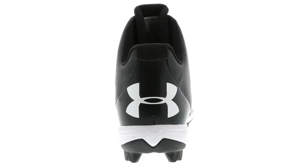 Under Armour Men's Leadoff Mid RM Baseball Cleats Black/White 9.5