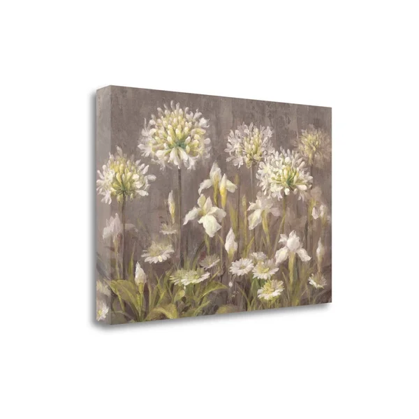 Tangletown Fine Art Spring Blossoms Neutral by Danhui Nai, Giclee Print on Wrap Canvas, 29x20x22