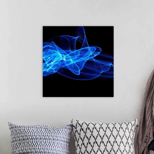 Blue Abstract Patterns - Artwork, Canvas Wall Art, 20x20, Great Big Canvas