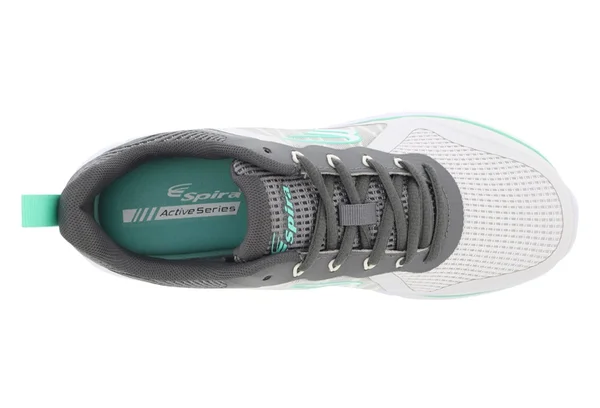 Spira Cloudwalker Women's Athletic Walking Shoe with Springs Nimbus - Charcoal, Mint - 10.5 4E