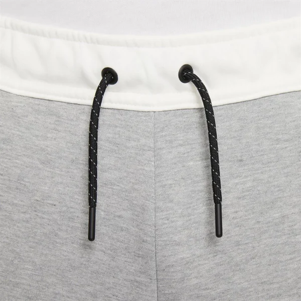 Nike Tech Fleece Taped Jogger Pants in White/Sail Size Small, Cotton/Polyester/Fleece