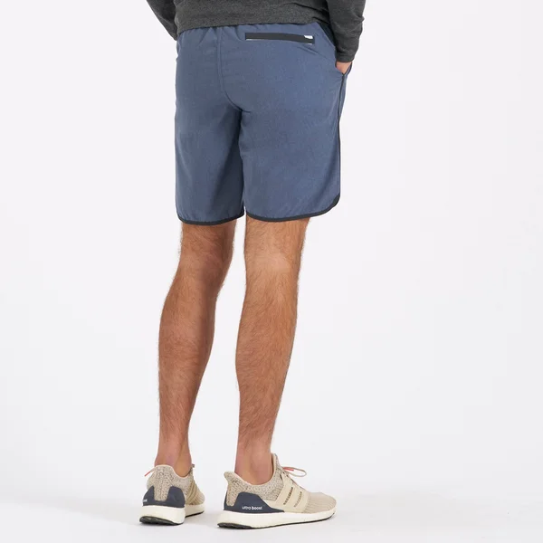 Vuori Banks Short - Men's Azure Linen Texture, L