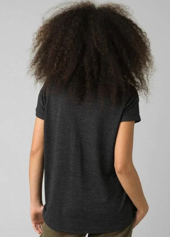 Prana Cozy Up T-Shirt - Women's Charcoal Heather - M