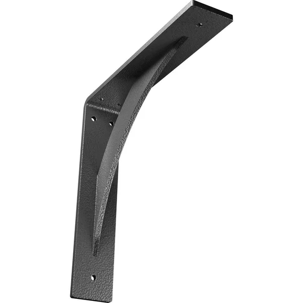 Ekena Millwork 2x22W x 10x22D x 10x22H Legacy Steel BRACKET, Hammered Silver