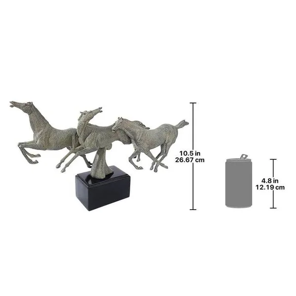 Design Toscano Wild Stallion Horses Statue