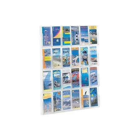 Safco Brochure Holder, 41 inch x 30 inch, Clear Plastic (5601CL)