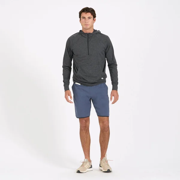 Vuori Banks Short - Men's Azure Linen Texture, L